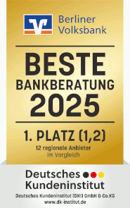 Testsiegel Berliner Volksbank Gemeinschaftskonto